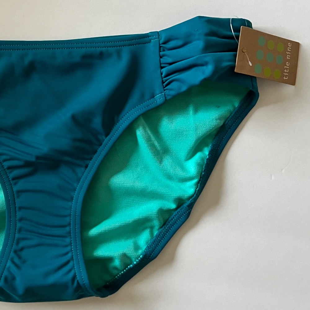 NWT Title Nine Holy Grail Bikini Bottom - Color: Tidal / Size M